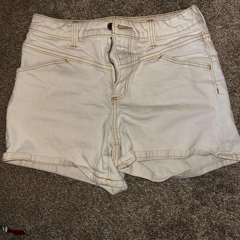 White Denim Shorts
